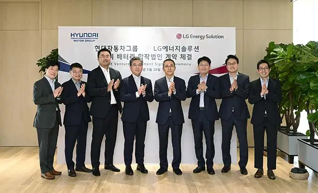 现代汽车集团和 LG将在美国建立 30 GWh 电池制造合资企业