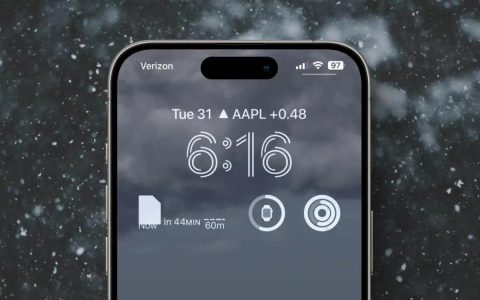 部分 iPhone 用户反馈苹果天气小部件无法正常显示下雪天气