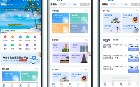 直播自贸港｜海南“海易办”上线“国际服务专区”