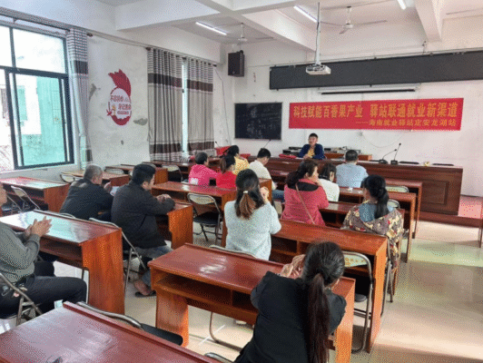 定安龙湖就业驿站双课齐开助力乡村振兴